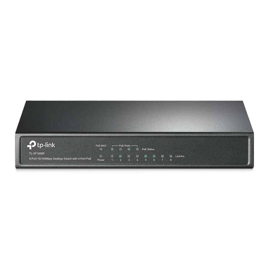 (image for) TP-LINK 4 Port PoE and 8 Port 10/100 Network Switch